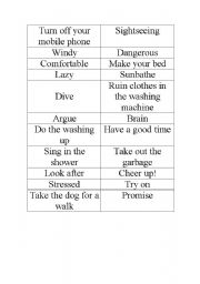 English Worksheet: Trivial game: Pictionary part