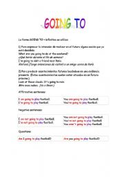 English worksheet: Going to 