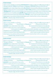 English worksheet: fill in- movie review