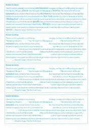 English Worksheet: fill in- movie review