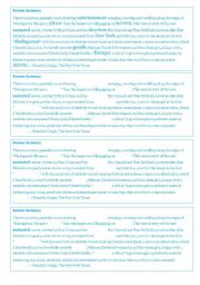 English Worksheet: fill in- movie review