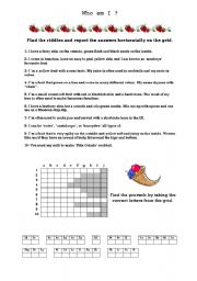English Worksheet: fruit riddles