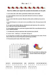 English Worksheet: fruit riddles