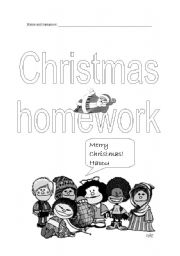 FIRST PAGE FOR XMAS HOMEWORK