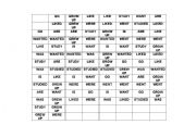 English Worksheet: Domino Game - Verbs in the past