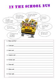 English Worksheet: WS on reported speech