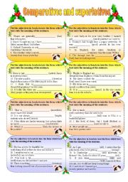 Comparatives and superlatives