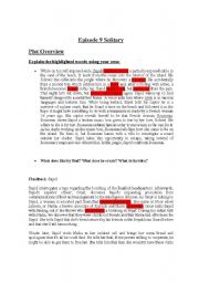 English Worksheet: Lost- Episode 9 Solitary