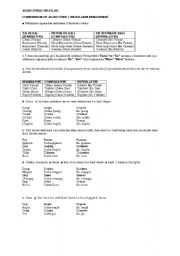 English Worksheet: Adjectives