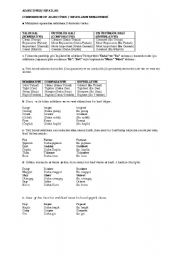 English worksheet: Adjectives