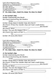 English Worksheet: Worksheets for the lesson on food