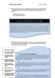 English Worksheet: Reading Activity. Bad habits: smoking 2 pages
