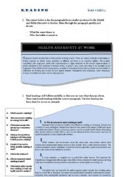 Reading Activity. Bad habits: smoking 2 pages