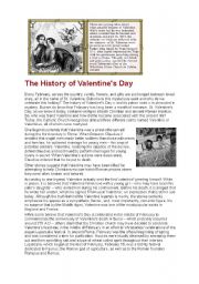 English Worksheet: St Valentines Day