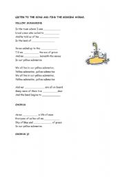 English Worksheet: YELLOW SUBMARINE