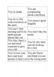 English Worksheet: At the Party