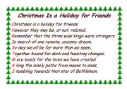 CHRISTMAS ACROSTIC