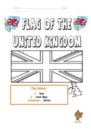 English Worksheet: British flag