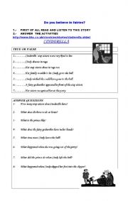 English worksheet: CINDERELLA