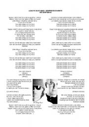 English worksheet: LYRICS - ALWAYS ON MY MIND