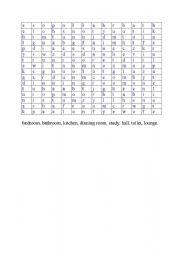 English worksheet: Rooms