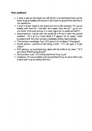 English worksheet: first conditional