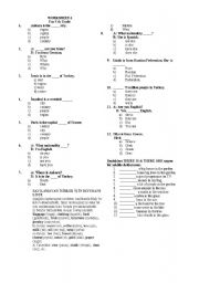 English Worksheet: there is there are