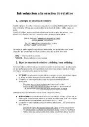 English worksheet: Relative Clauses