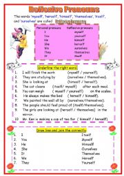 English Worksheet: Reflexive Pronoun