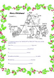 English Worksheet: Christmas