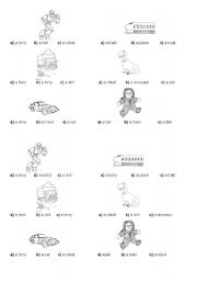English Worksheet: Toys