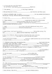 English Worksheet: Grammar - past simple, present perfect