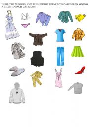 English worksheet: clothes