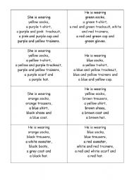 English Worksheet: CLOTHES 