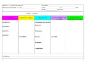 English Worksheet: Curriculum