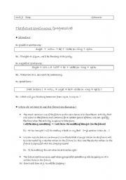 English worksheet: Future continuous
