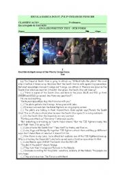 English Written test- cinema:Star wars