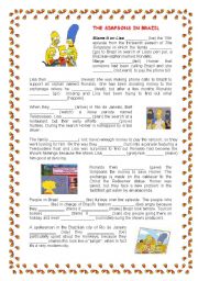 English Worksheet: The Simpsons in Brazil