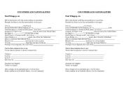 English worksheet: Countries and Nationalities