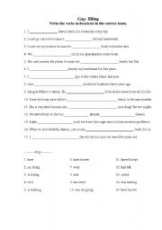 English worksheet: Gap filling exercises