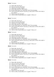 English worksheet: Movie!!