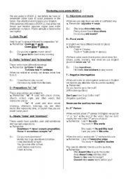 English worksheet: To remember some points