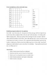 English worksheet: perfect tense