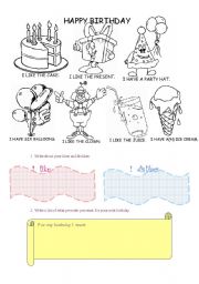 English Worksheet: Happy Birthday