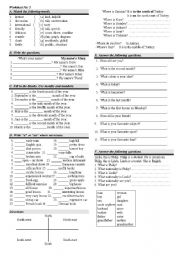 English Worksheet: Plurals