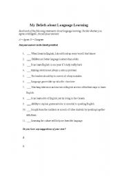 English worksheet: Learning Strategies