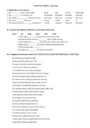 VERB PATTERNS - Exercises