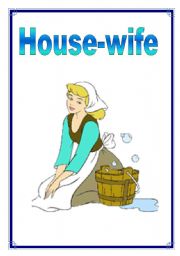 English Worksheet: Jobs - House-wife 4/26
