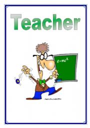 English Worksheet: Jobs - Teacher 6/26