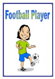 English Worksheet: Jobs - Football Player 10/26